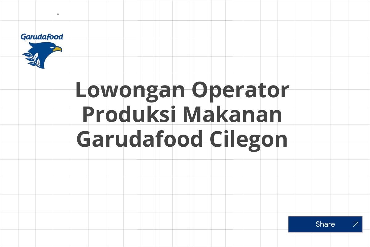 Lowongan Operator Produksi Makanan Garudafood Cilegon