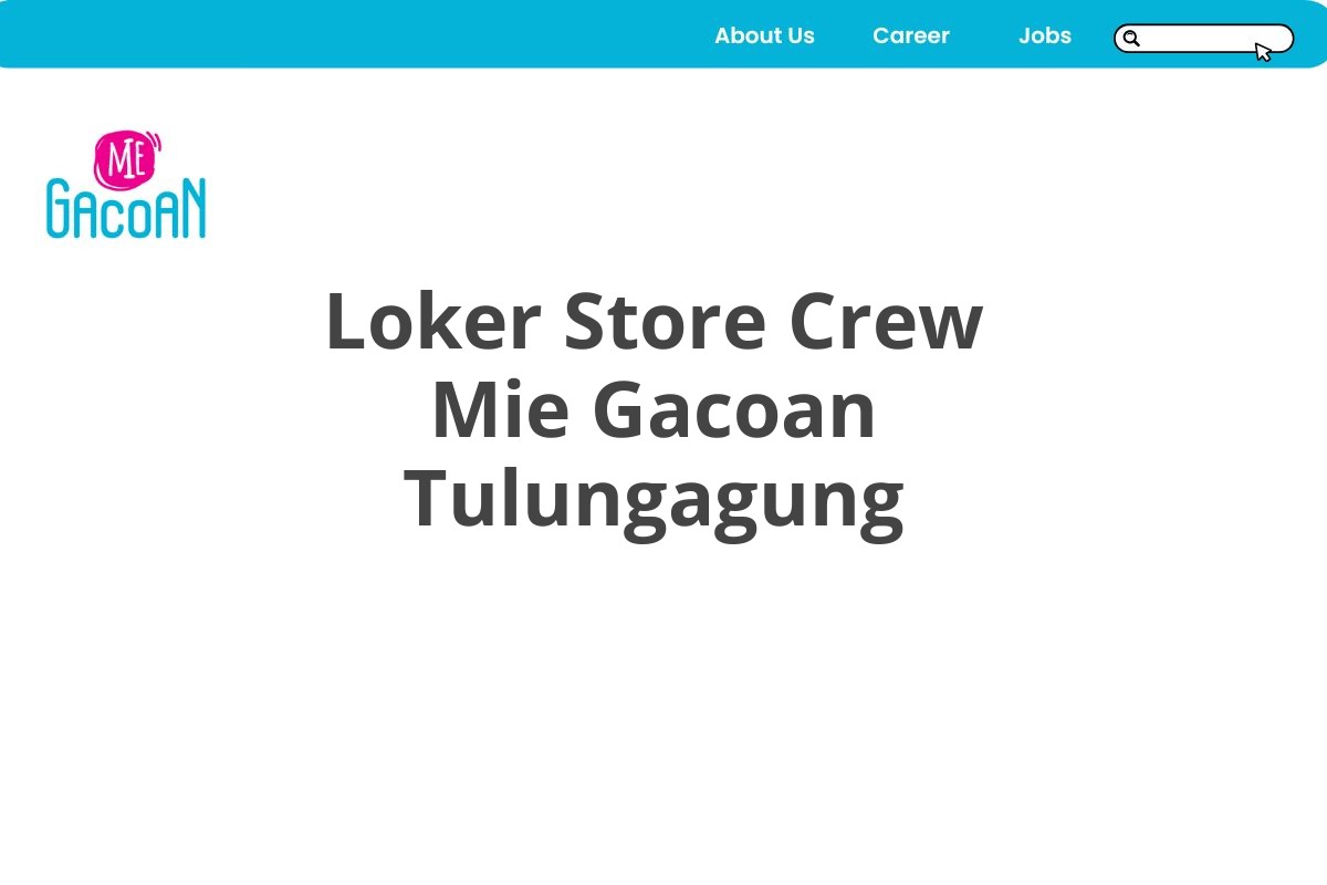 Loker Store Crew Mie Gacoan Tulungagung